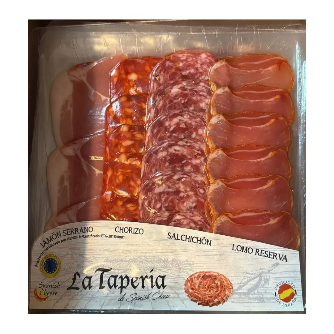 Нарезка ассорти (Хамон Серрано, Чоризо, Сальчичон и Ломо)