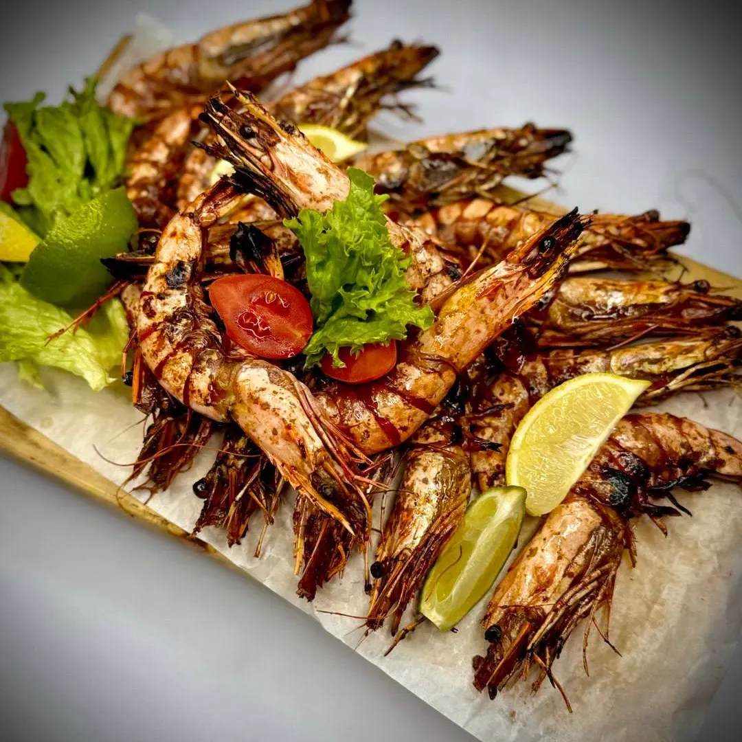 Шашлык из Королевской креветки 1 кг